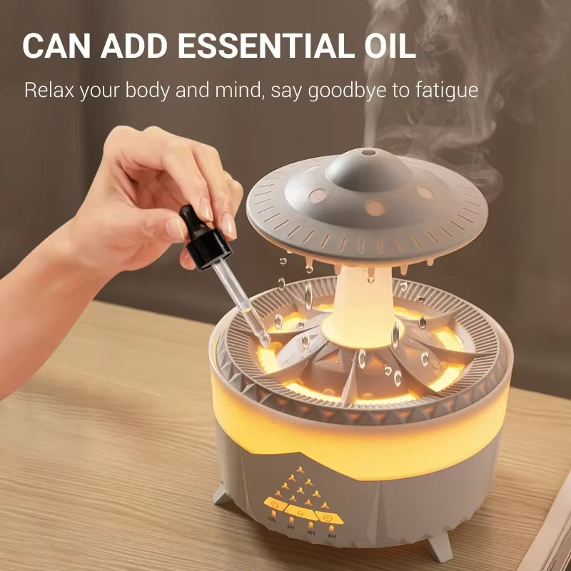 Rain Cloud Humidifier Water Drip with Remote 