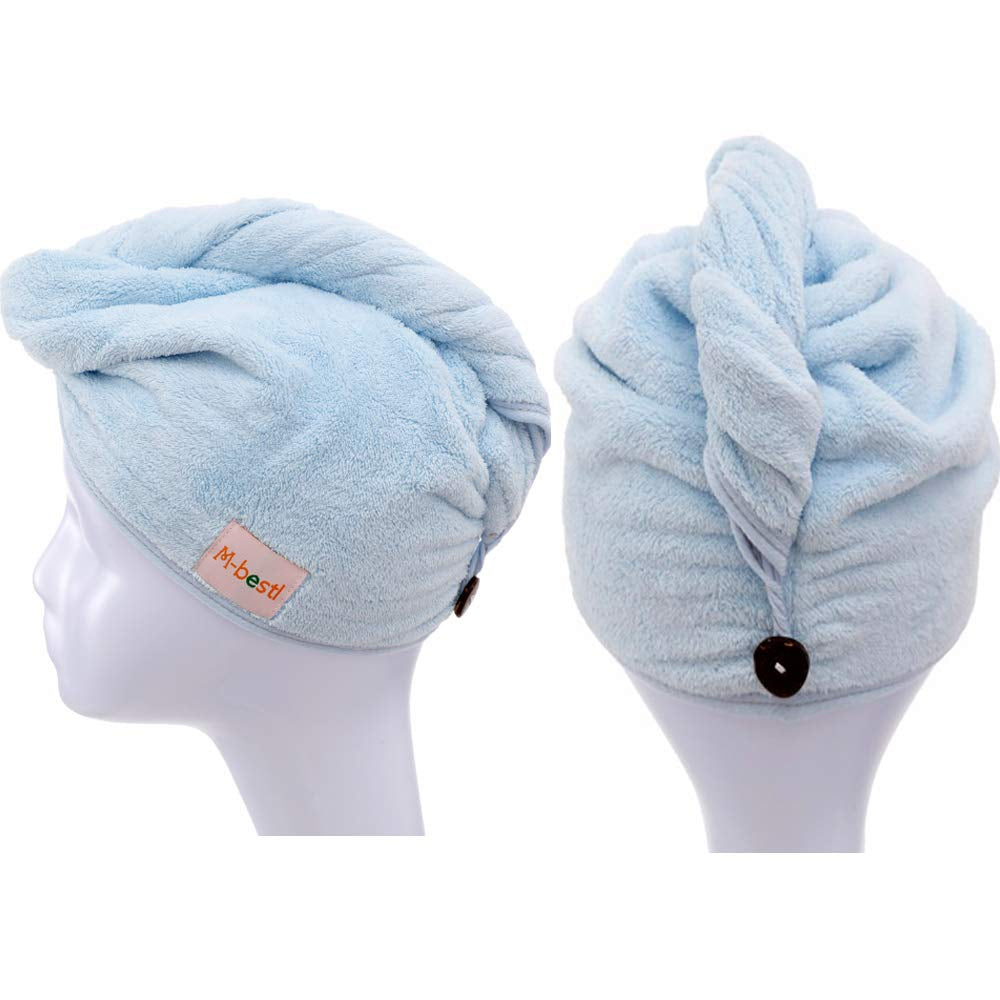 2 Pack Hair Drying Towels Wrap Absorbent Microfiber 