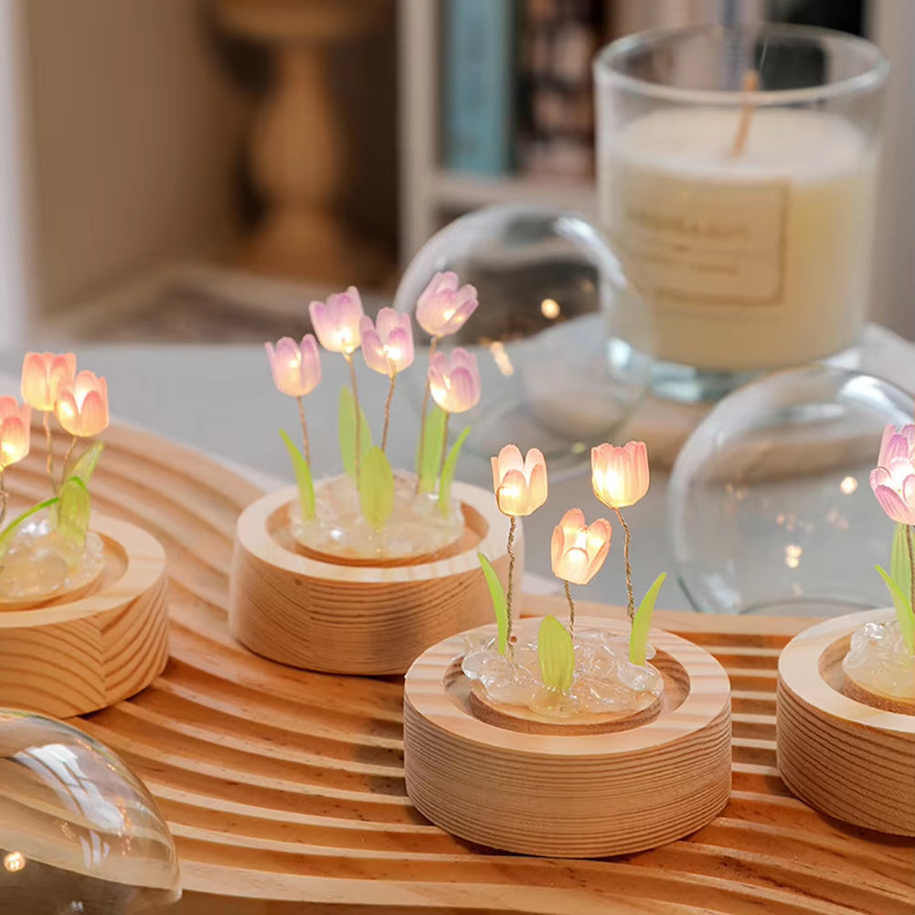 Tulip Night Light – Elegant Floral Glow for a Cozy Ambiance