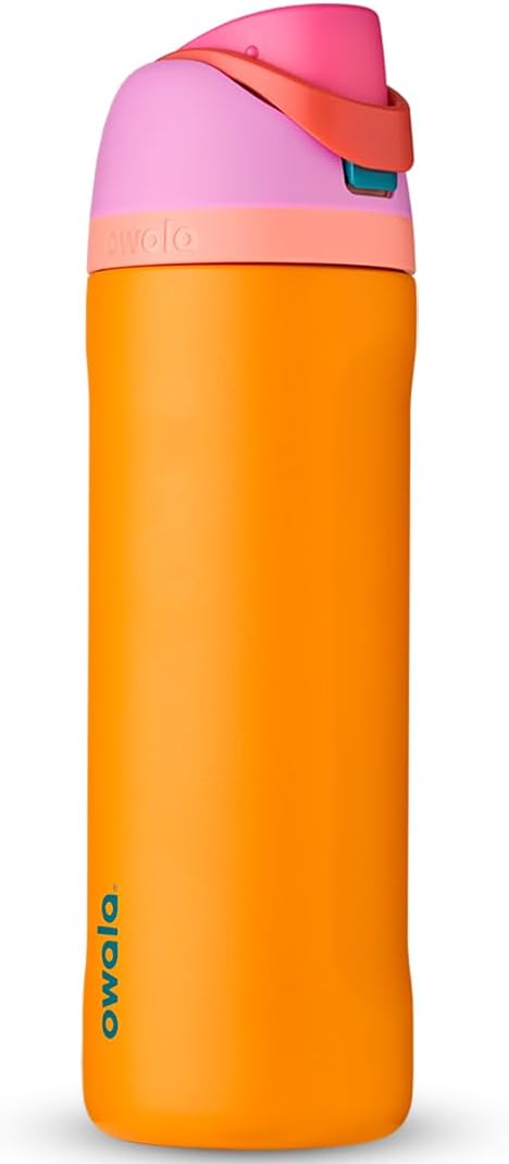 Freesip Insulated Stainless Steel Water Bottle with Straw 