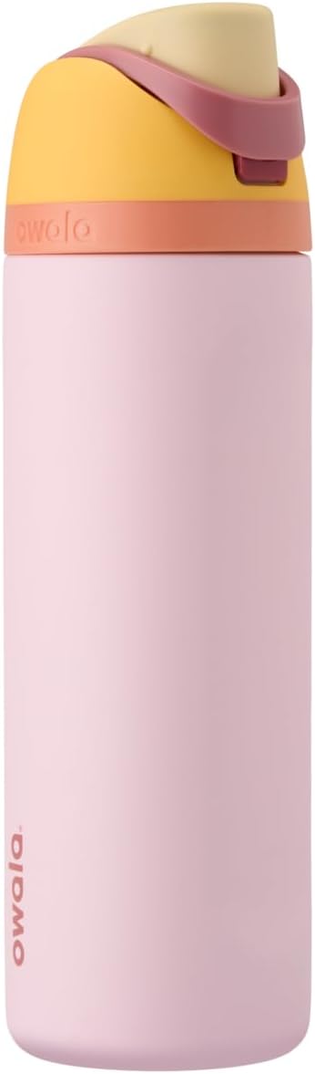 Freesip Insulated Stainless Steel Water Bottle with Straw 