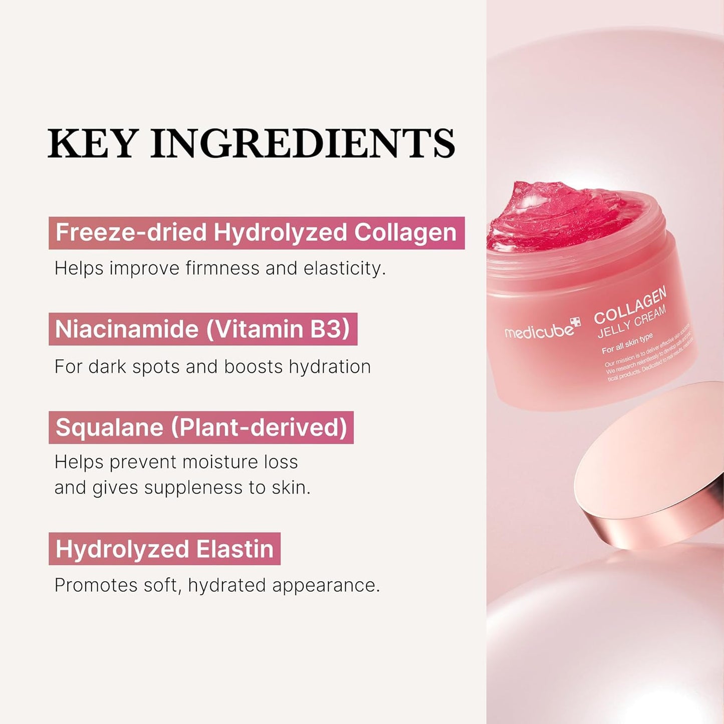 Collagen Jelly Cream- Niacinamide & Freeze-Dried Hydrolyzed Collagen