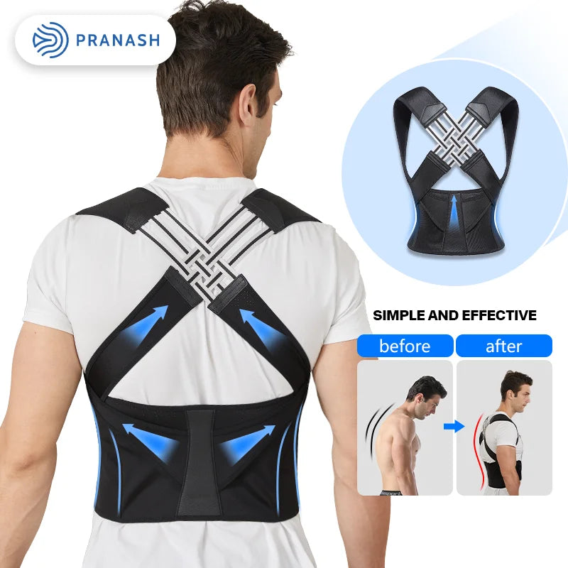 Stock Adjustable Back Posture Corrector Belt 