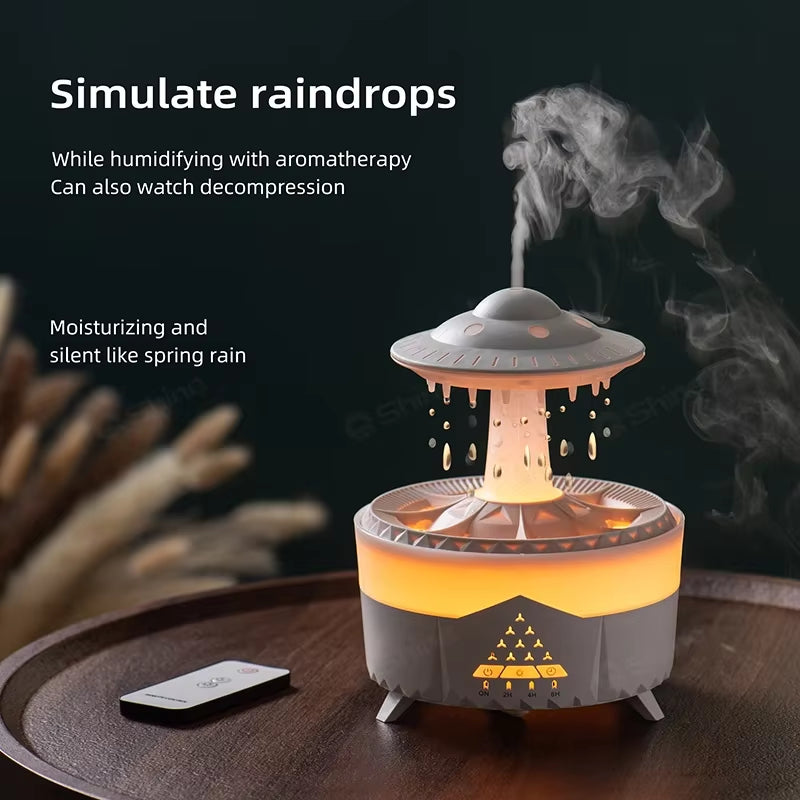 Rain Cloud Humidifier Water Drip with Remote 