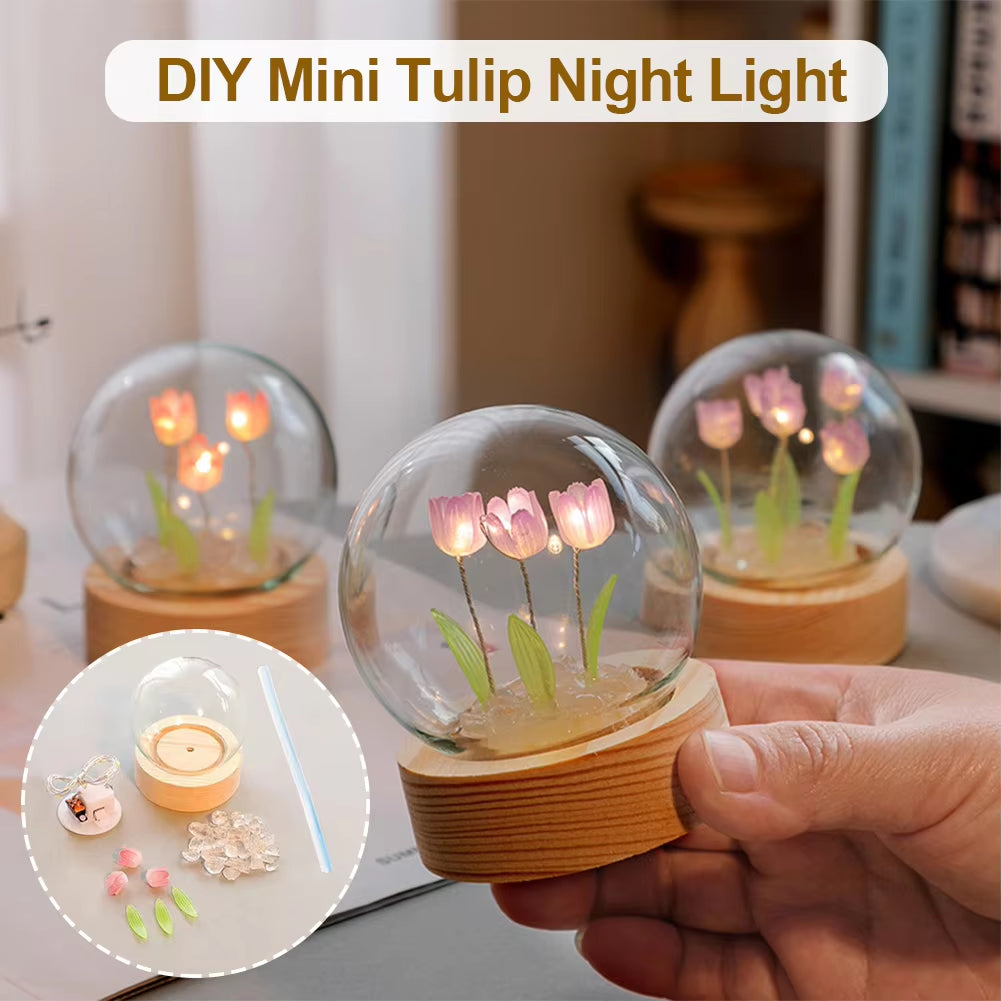 Tulip Night Light – Elegant Floral Glow for a Cozy Ambiance