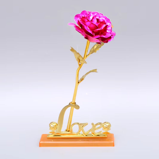 Artificial Flower 24K Foil Rose Galaxy Box 