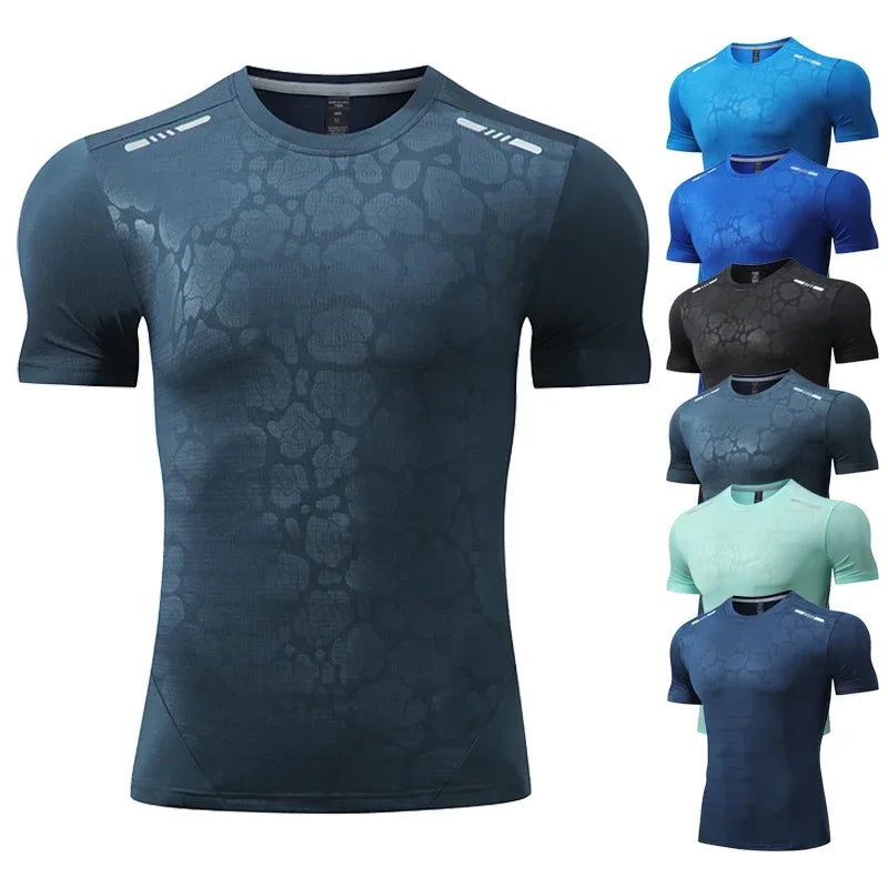 Men Running Compression T-shirt Dry Fit