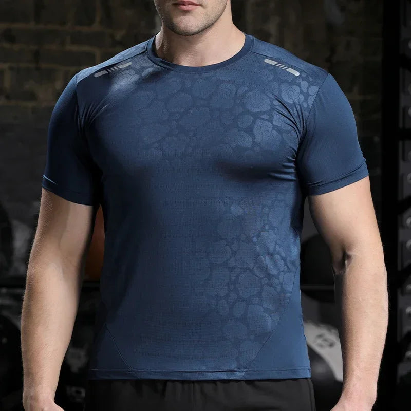 Men Running Compression T-shirt Dry Fit