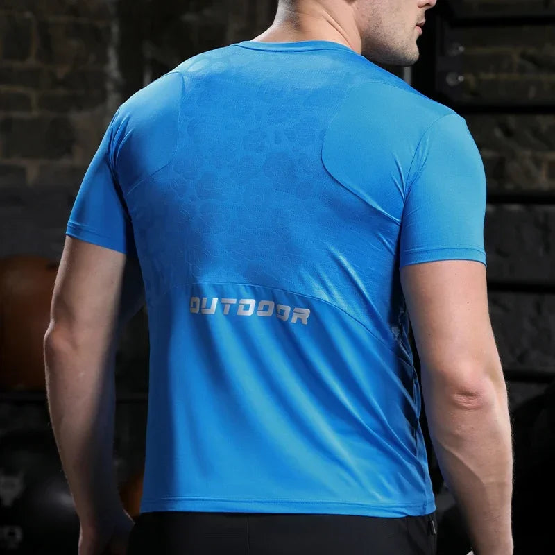 Men Running Compression T-shirt Dry Fit