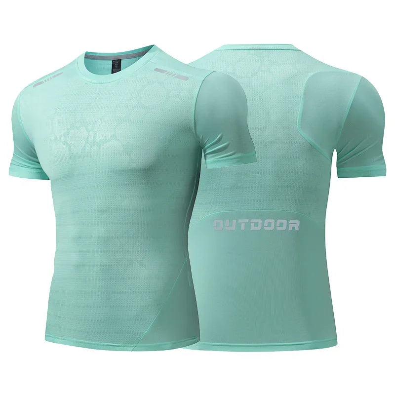 Men Running Compression T-shirt Dry Fit