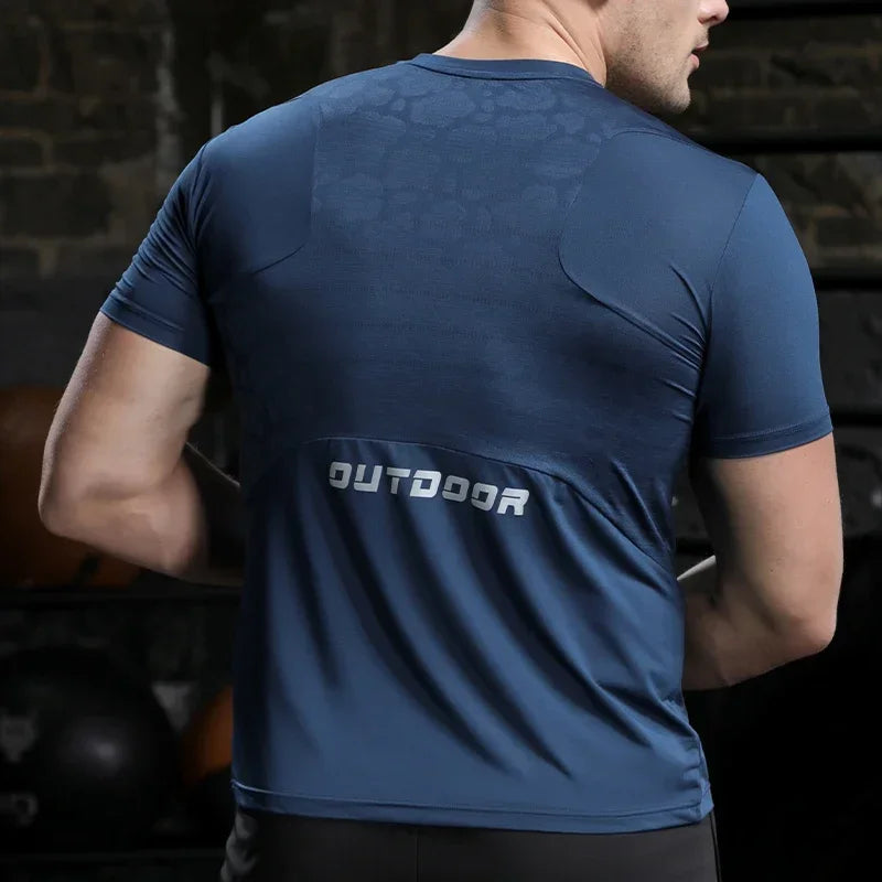 Men Running Compression T-shirt Dry Fit