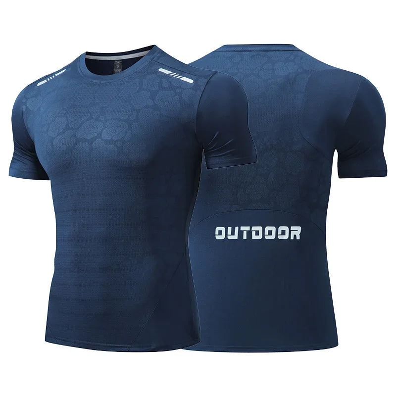 Men Running Compression T-shirt Dry Fit