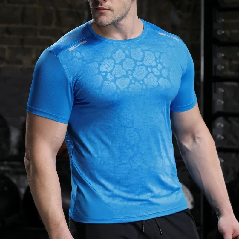 Men Running Compression T-shirt Dry Fit