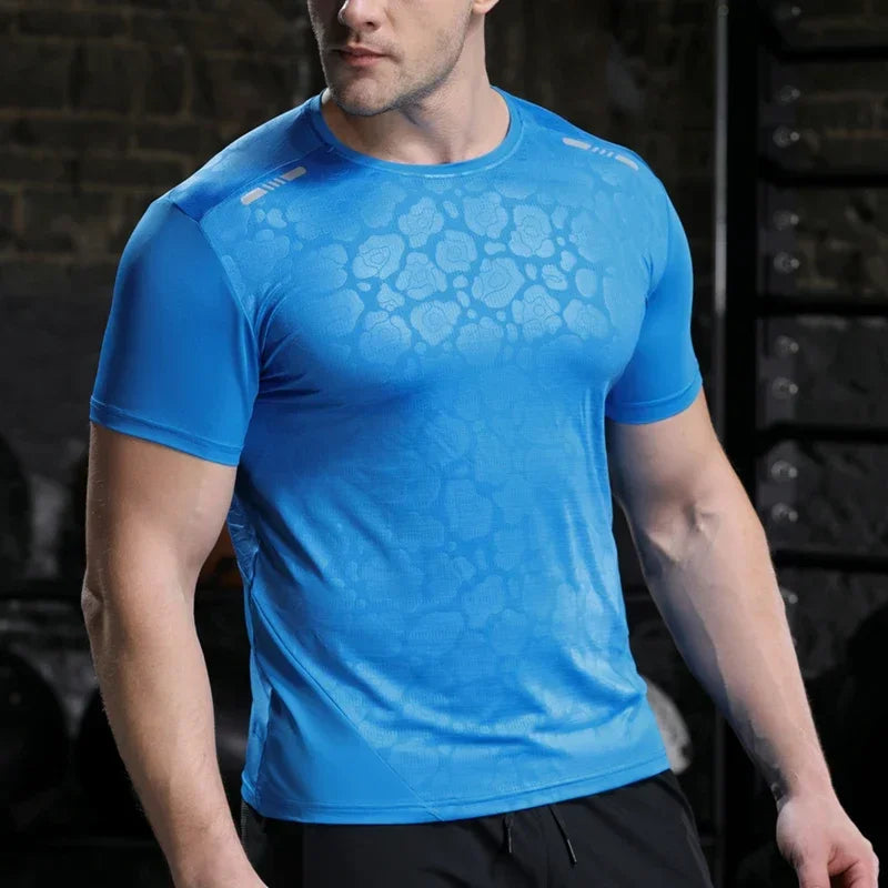 Men Running Compression T-shirt Dry Fit