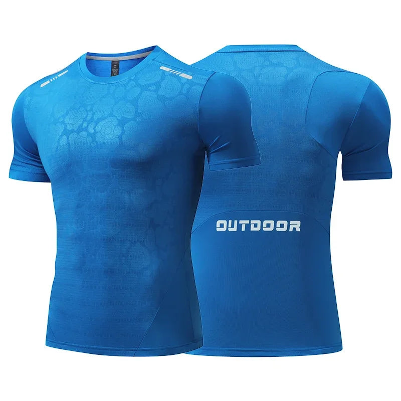 Men Running Compression T-shirt Dry Fit