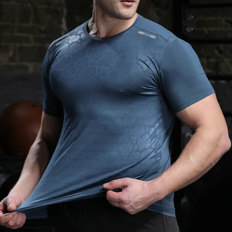 Men Running Compression T-shirt Dry Fit