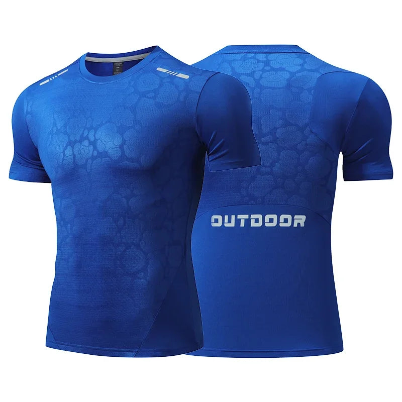 Men Running Compression T-shirt Dry Fit