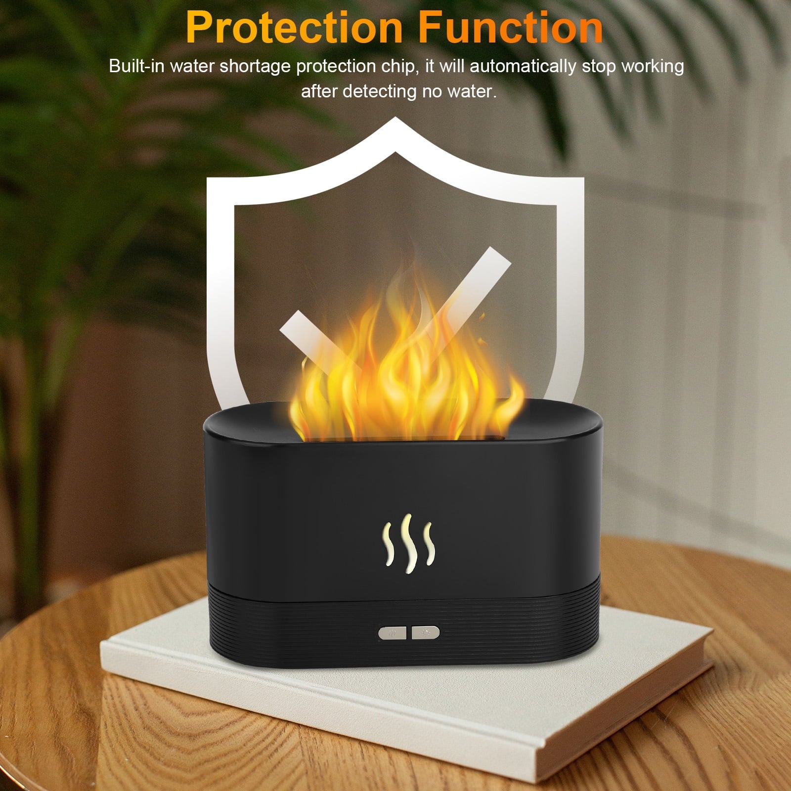 Flame Air Humidifier Essential Oil Diffuser